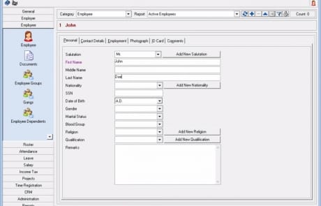 Adding employees manually into AttendHRM