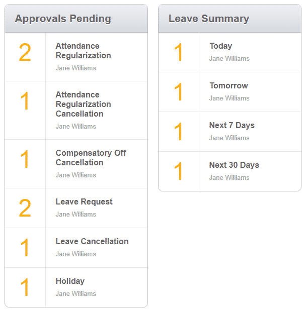 Employee Self Service Dashboard