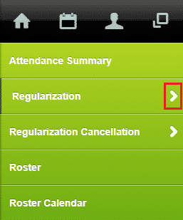 apply attendance regularization