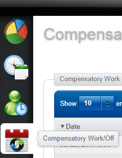 hr software ess compensatory work off