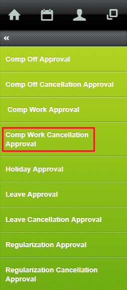 approve compensatory work cancellation