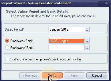 Salary Transfer Statement Wizard