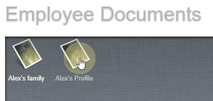 Open employee profile