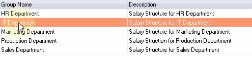 Choose salary group