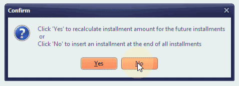 Select installment