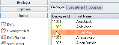 Pick employee