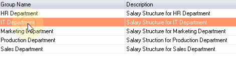 Select salary group