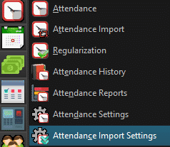 Attendance Import Settings