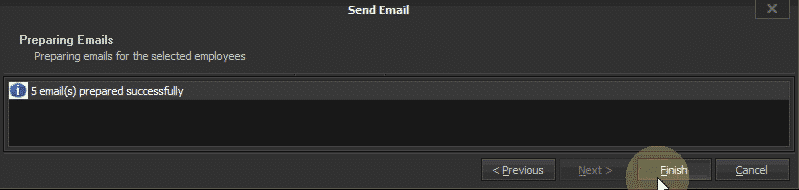Emails prepared