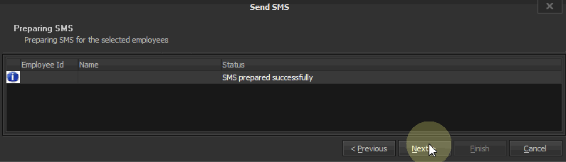 SMS Prepared