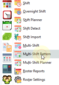Multi shift pattern