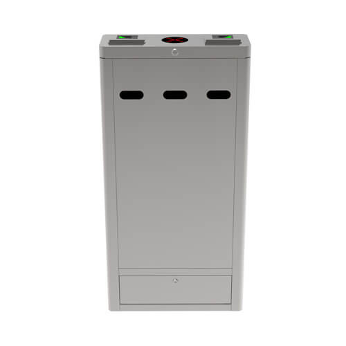 OP1222 - Additional lane infrared optical turnstile with controller and fingerprint & RFID readers
