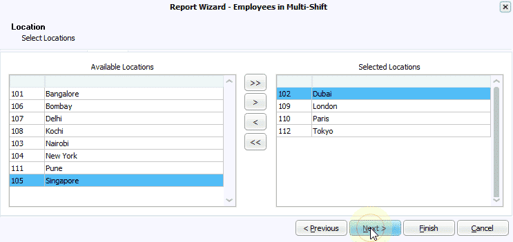 Shift management