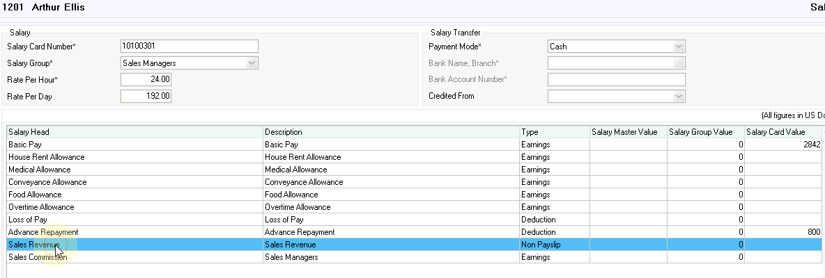 processing salary