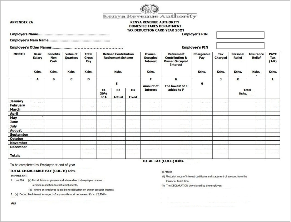 KRA-P9-Form