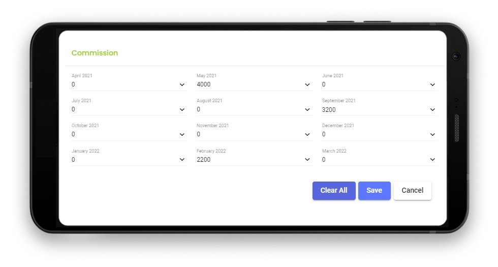 Add Commission in income tax calculator