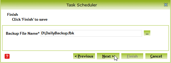 Automated Data Backup File