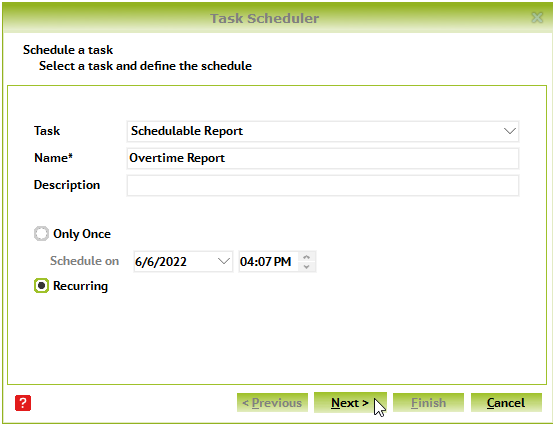 Task Scheduler - Schedulable Report