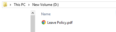 Employer Document - Leave Policy