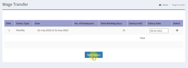 WPS Kerala - Verify Salary