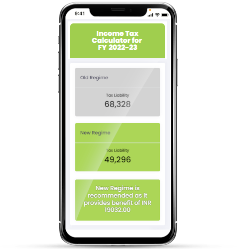 Income Tax Calculator Mobile View