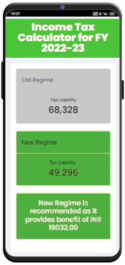Income Tax Calculator Mobile App