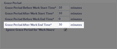 Overtime with Grace Period