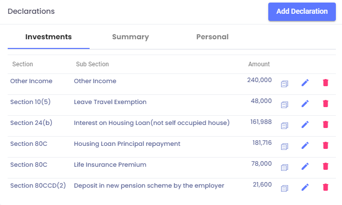 FHT2400L Declarations