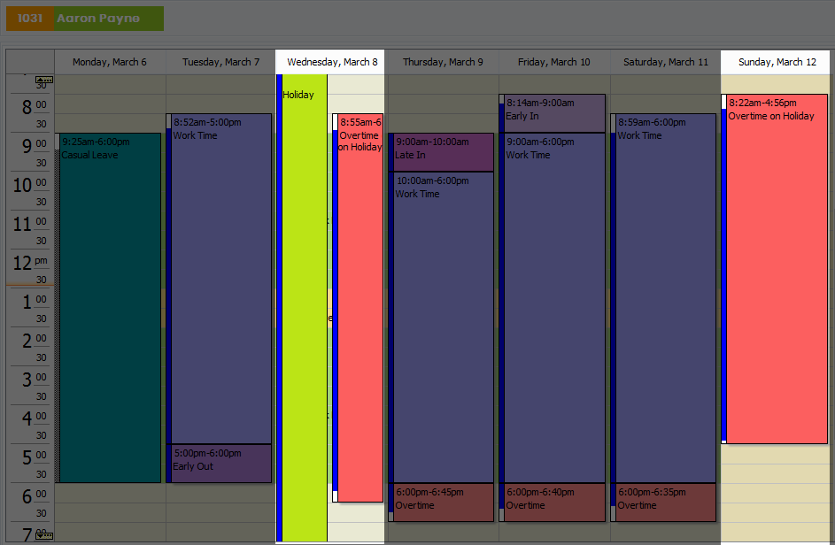 Increasing overtime rate with duration Overtime on Holiday