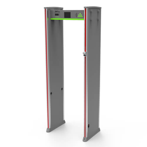 Walk-Through Metal Detector with Temperature Measurement